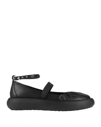 Vic Matie Vic Matiē Woman Ballet Flats Black Size 9 Leather