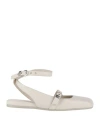 Vic Matie Vic Matiē Woman Ballet Flats Off White Size 8 Leather