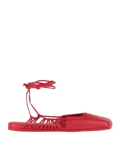 Vic Matie Vic Matiē Woman Ballet Flats Red Size 11 Leather