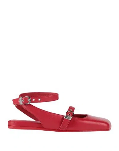 Vic Matie Vic Matiē Woman Ballet Flats Red Size 8 Leather