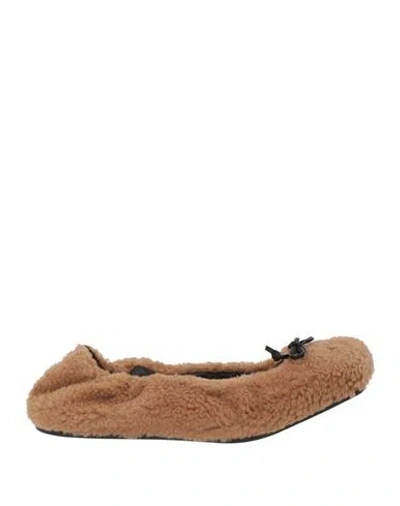 Vic Matie Vic Matiē Woman Ballet Flats Sand Size 9 Textile Fibers In Beige