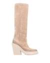 Vic Matie Vic Matiē Woman Boot Beige Size 7 Leather In Neutral