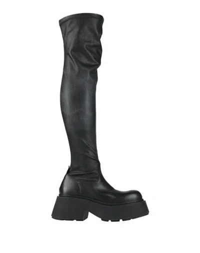 Vic Matie Vic Matiē Woman Boot Black Size 8 Textile Fibers