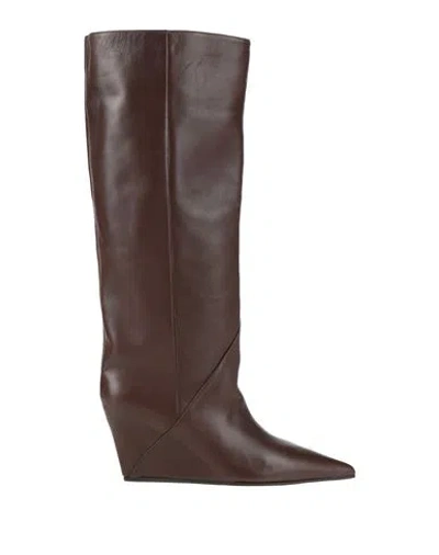Vic Matie Vic Matiē Woman Boot Chocolate Brown Size 8 Leather