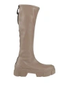 Vic Matie Vic Matiē Woman Boot Taupe Size 8 Leather In Grey