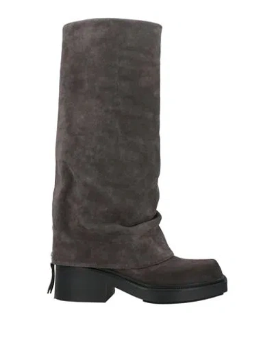 Vic Matie Vic Matiē Woman Boot Lead Size 8 Leather In Gray