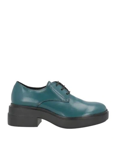 Vic Matie Vic Matiē Woman Lace-up Shoes Green Size 8 Soft Leather