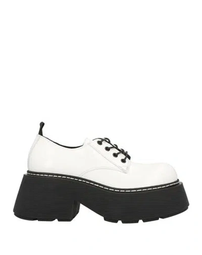 Vic Matie Vic Matiē Woman Lace-up Shoes White Size 9 Soft Leather