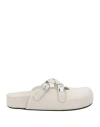 Vic Matie Vic Matiē Woman Mules & Clogs Light Grey Size 5 Textile Fibers In White