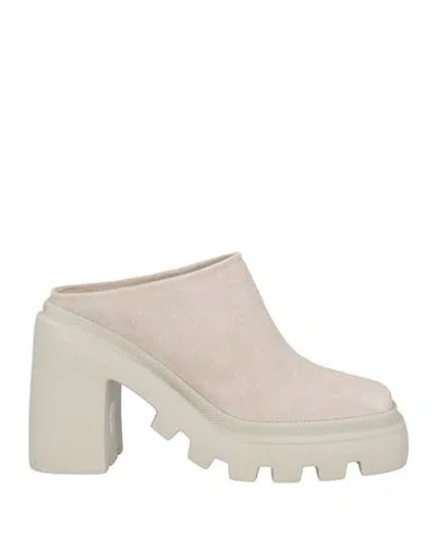 Vic Matie Vic Matiē Woman Mules & Clogs Light Grey Size 6 Leather