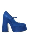 Vic Matie Vic Matiē Woman Pumps Bright Blue Size 7 Leather