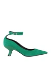 Vic Matie Vic Matiē Woman Pumps Green Size 8 Leather