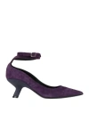 Vic Matie Vic Matiē Woman Pumps Purple Size 11 Leather