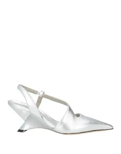 Vic Matie Vic Matiē Woman Pumps Silver Size 8 Leather
