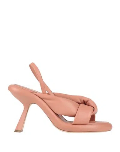 Vic Matie Vic Matiē Woman Sandals Antique Rose Size 11 Leather In Pink