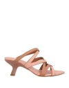 Vic Matie Vic Matiē Woman Sandals Antique Rose Size 8 Leather In Pink