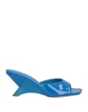Vic Matie 80mm Patent Leather Mules In Blue