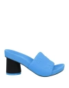 Vic Matie Vic Matiē Woman Sandals Azure Size 8 Textile Fibers In Blue