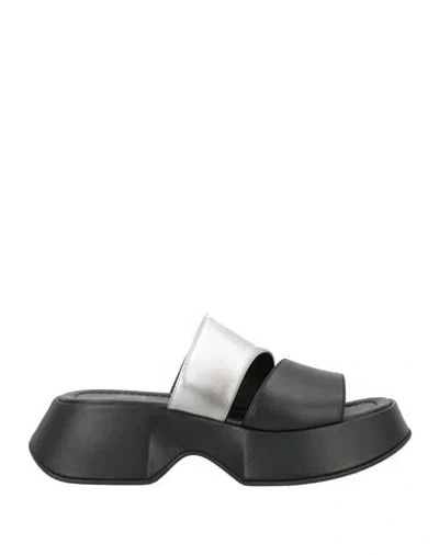 Vic Matie Open-toe High-heeled Sandals In Black