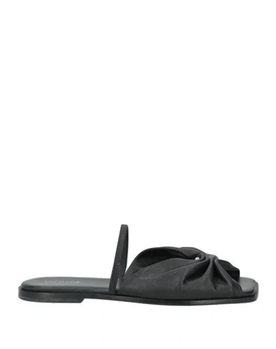 Vic Matie Vic Matiē Woman Sandals Black Size 7 Leather