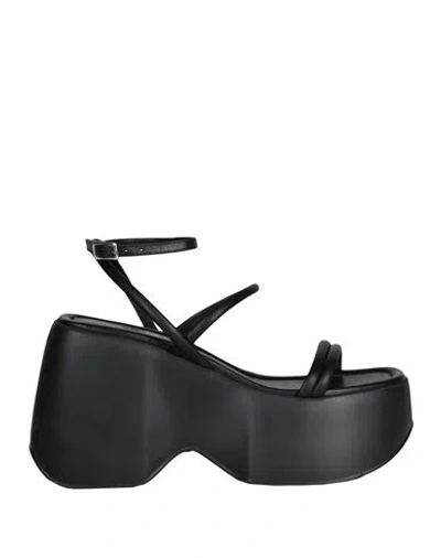 Vic Matie Vic Matiē Woman Sandals Black Size 7 Soft Leather