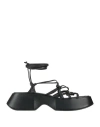 Vic Matie Vic Matiē Woman Sandals Black Size 8 Leather In Black