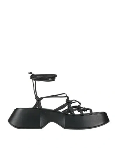 Vic Matie Vic Matiē Woman Sandals Black Size 8 Leather