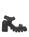 Vic Matie Vic Matiē Woman Sandals Black Size 8 Leather
