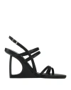 Vic Matie Round Toe High Heel Sandals In Black