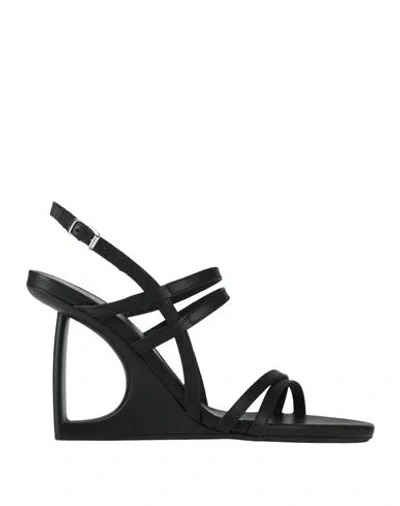 VIC MATIE VIC MATIĒ WOMAN SANDALS BLACK SIZE 8 LEATHER