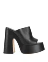 Vic Matie Vic Matiē Woman Sandals Black Size 8 Soft Leather In Black