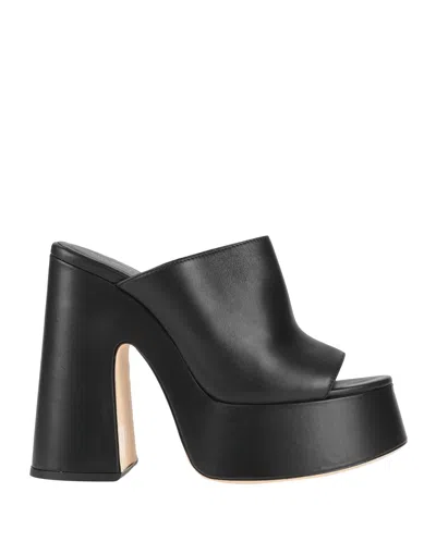 Vic Matie Vic Matiē Woman Sandals Black Size 8 Soft Leather