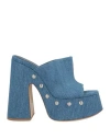 Vic Matie Vic Matiē Woman Sandals Blue Size 8 Textile Fibers