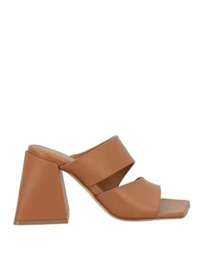 Vic Matie Vic Matiē Woman Sandals Brown Size 8 Leather