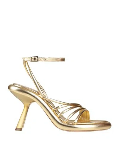 Vic Matie Vic Matiē Woman Sandals Gold Size 8 Leather