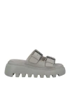 Vic Matie Vic Matiē Woman Sandals Grey Size 6 Leather