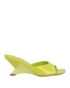 Vic Matie Vic Matiē Woman Thong Sandal Lime Green Size 8 Leather