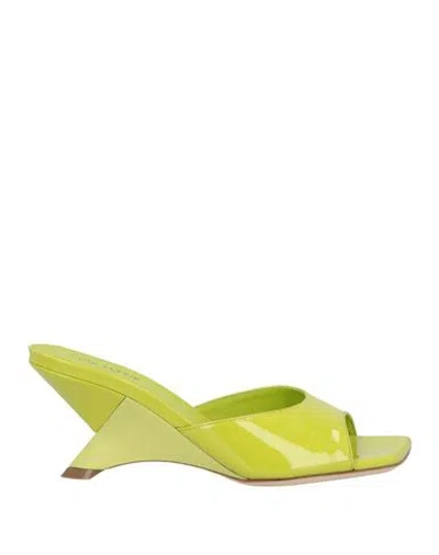 Vic Matie Vic Matiē Woman Thong Sandal Lime Green Size 8 Leather