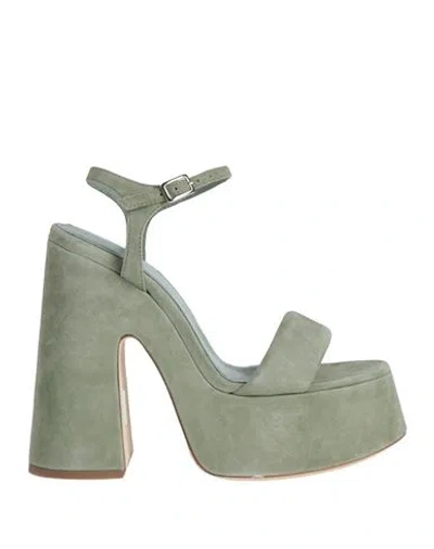 Vic Matie Vic Matiē Woman Sandals Sage Green Size 8 Leather