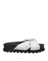 Vic Matie Vic Matiē Woman Sandals Silver Size 7 Soft Leather In Silver