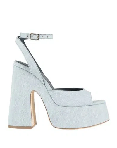 Vic Matie Vic Matiē Woman Sandals Sky Blue Size 8 Textile Fibers