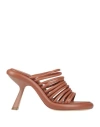 Vic Matie Dosh 80mm Leather Mules In Brown
