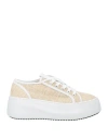 Vic Matie Vic Matiē Woman Sneakers Beige Size 6 Leather