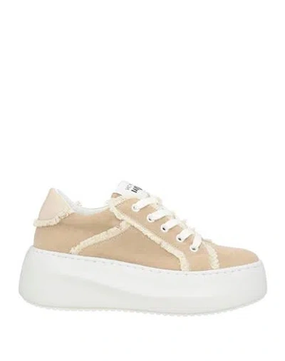 Vic Matie Vic Matiē Woman Sneakers Beige Size 8 Textile Fibers In Brown