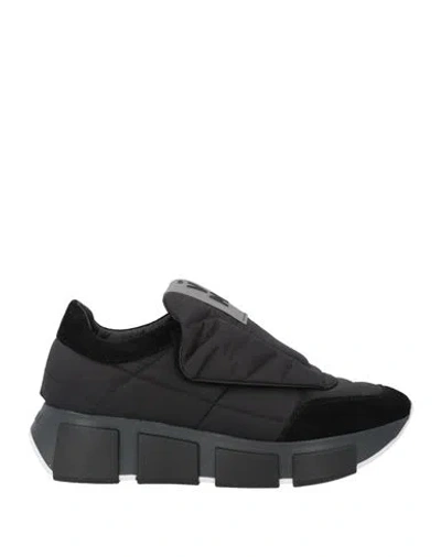Vic Matie Vic Matiē Woman Sneakers Black Size 6.5 Leather, Textile Fibers