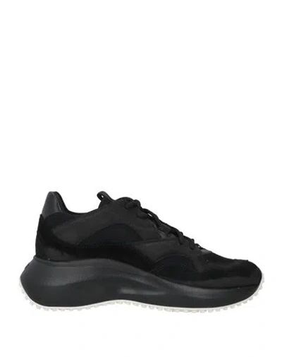 Vic Matie Vic Matiē Woman Sneakers Black Size 8 Soft Leather, Textile Fibers