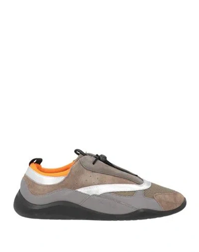 Vic Matie Vic Matiē Woman Sneakers Khaki Size 11 Leather, Textile Fibers