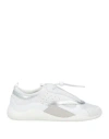 Vic Matie Vic Matiē Woman Sneakers White Size 8 Leather, Textile Fibers In White