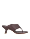 Vic Matie Vic Matiē Woman Thong Sandal Chocolate Brown Size 7 Leather