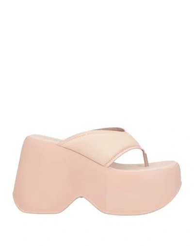Vic Matie Vic Matiē Woman Thong Sandal Light Pink Size 11 Leather